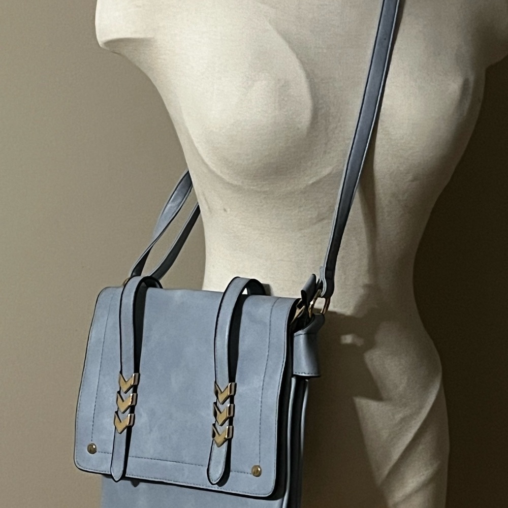 Elegant Blue Women's Shoulder Bag